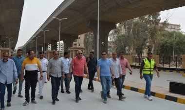 محافظ الجيزة يتابع إنشاء ساحات الإنتظار ومواقف السرفيس الجديدة بترعة المريوطية