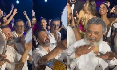 «رقص الكدواني وهاني رمزي وقبلة يوسف لعروسته».. أبرز لقطات حفل زفاف نجل ماجد الكدواني