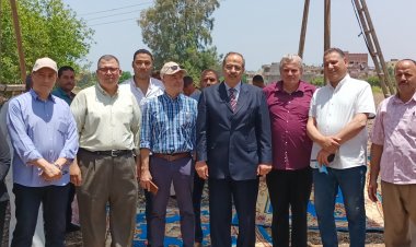 بحضور وفد أجنبي.. زراعة الأرز بطريقة جديدة لتوفير المياه بكفر الشيخ