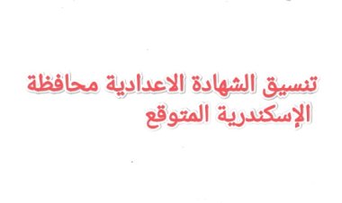 بعد ظهور النتيجة.. اعرف تنسيق الشهادة الاعدادية محافظة الإسكندرية المتوقع