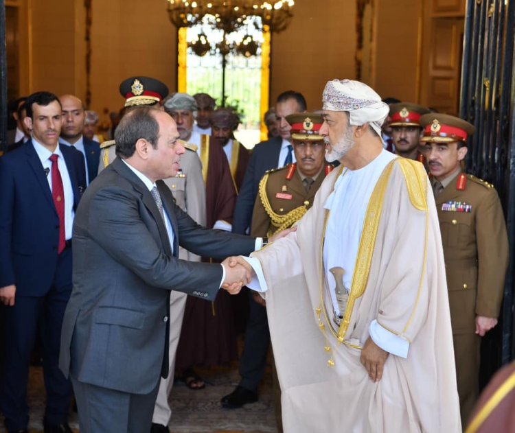 الرئيس عبد الفتاح السيسي يلتقي سلطان عُمان بقصر القبة