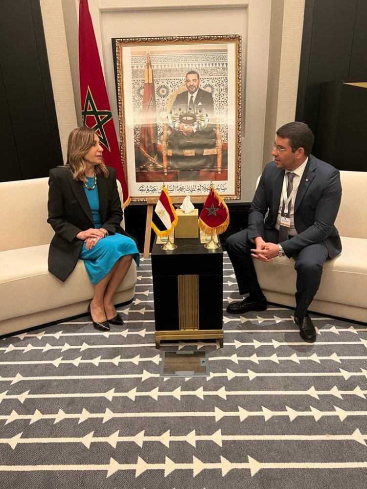 وزيرة الثقافة تلتقي نظيرها المغربي لدعم التعاون بمجالات الصناعات الثقافية وحفظ التراث