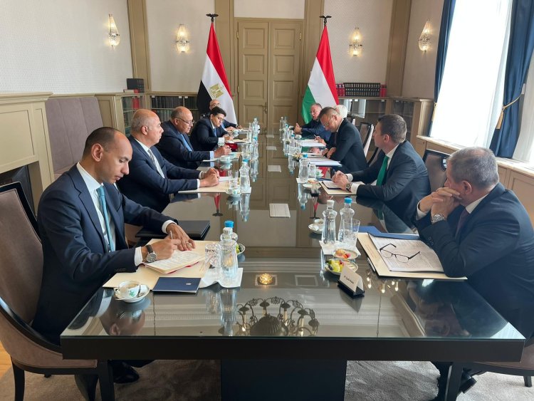 وزير الخارجية يجري مباحثات مع وزير خارجية المجر ببودابست