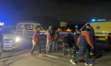9 وفيات.. ارتفاع ضحايا حادث احتراق ميكروباص أعلى الطريق الأوسطي بأكتوبر