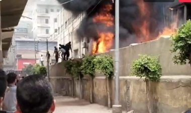 نشوب حريق داخل مستشفى دكرنس العام بالدقهلية (صور)