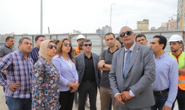 محافظ دمياط تتابع أعمال مشروع إنشاء مبنى ديوان عام المحافظة وتطوير كورنيش النيل