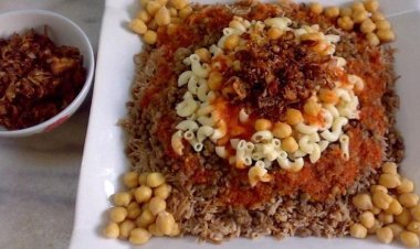 طريقة عمل الكشري  بالمقادير