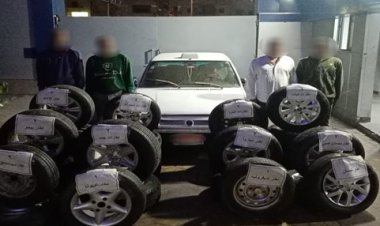 سقوط تشكيل عصابى تخصص فى سرقة إطارات السيارات بالأميرية 