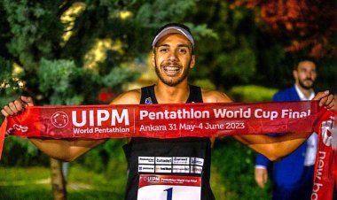 لاعب المؤسسة العسكرية الرياضية يفوز بالميدالية الذهبية فى كأس العالم للخماسى الحديث للكبار بدولة تركيا