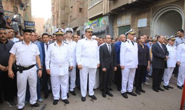 تشييع جنازة الشهيد الرائد مصطفى عبد الرازق معاون مباحث الفتح بسوهاج (صور)