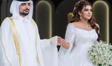 شاهد|  حفل زفاف الشيخة مهرة آل مكتوم على الشيخ مانع