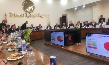 «الوطنية للصحافة» تهدى وزير الكهرباء درع الهيئة