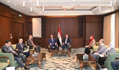 وزير الري يستقبل نطيره التونسي على هامش إجتماعات الجمعية العمومية للأمكاو