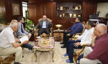 محافظ بني سويف يستقبل وفد الوكالة الإيطالية للتعاون الإنمائي