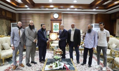 محافظ المنيا يستقبل وفد حزب النور للتهنئة باستئناف مهام عمله