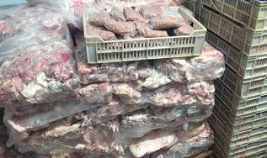 العثور على 1,5 طن لحوم ودهون مجهولة المصدر داخل مفرمة لحوم بالسلام