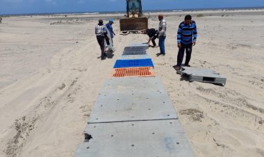 تركيب مشايات لكبار السن وذوي الاحتياجات الخاصة والتوصيل مجاناً للشواطئ بمصيف بلطيم