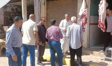 محاضر للمخابز المخالفة ولمحلات الجزارة في مطاى بالمنيا