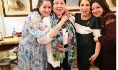 روقة القلوب.. أسرة الفنانة المعتزلة نورا تحتفل بعيدها الـ67