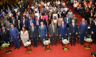 بحضور 3 وزراء ومحافظان.. وضع حجر أساس المنطقة اللوجيستية بكفر الشيخ