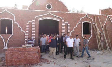 محافظ الوادي الجديد يتابع أعمال إحلال وتوسعة مسجد منطقة عمارات الكهرباء