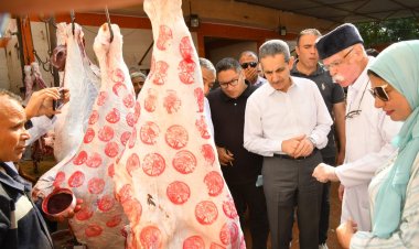 محافظ الغربية يتفقد مجزر السنطة استعداداً لعيد الأضحى