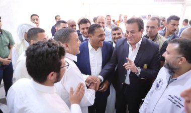وزير الصحة يتفقد مستشفى الضبعة المركزى للتأكد من جاهزيتها