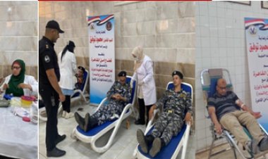 تنظيم حملة للتبرع بالدم بمديرية أمن القاهرة