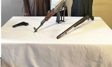 ضبط 5 بنادق و3 تجار مخدرات خلال حملة أمنية بالمنيا (صور)