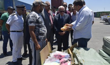 محافظ بورسعيد يتفقد ساحة «الصفا» داخل ميناء غرب بورسعيد