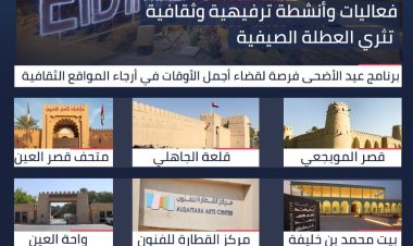 فعاليات وأنشطة ترفيهية وثقافية تثري العطلة الصيفية في العين