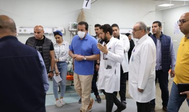 وزير الصحة يتفقد مستشفى معهد ناصر لمتابعة انتظام الفرق الصحية