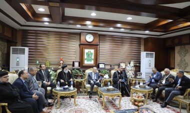 محافظ المنيا يستقبل وفوداً كنسية للتهنئة بعيد الأضحى المبارك