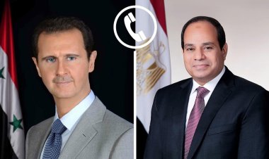 أجرى السيد الرئيس عبد الفتاح السيسي اليوم اتصالاً هاتفياً مع الرئيس السوري بشار الأسد
