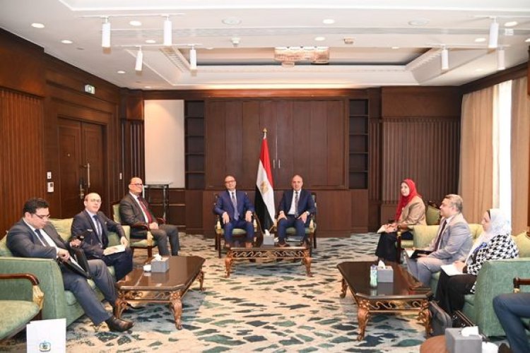 وزير الري يستقبل نطيره التونسي على هامش إجتماعات الجمعية العمومية للأمكاو