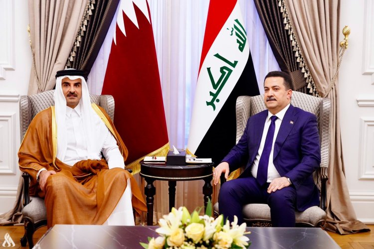 رئيس الوزراء العراقي  يقيم مأدبة عشاء على شرف أمير دولة قطر
