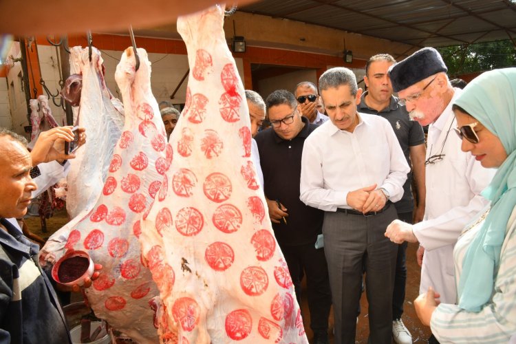 محافظ الغربية يتفقد مجزر السنطة استعداداً لعيد الأضحى