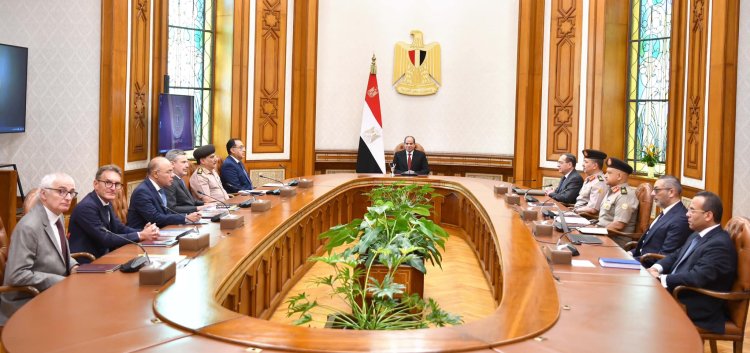 الرئيس السيسى يستقبل عددا من رؤساء شركات التعدين الإيطالية