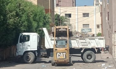 الوحدة المحلية لمركز ومدينة بني سويف تواصل جهودها لضبط الشوارع الرئيسية