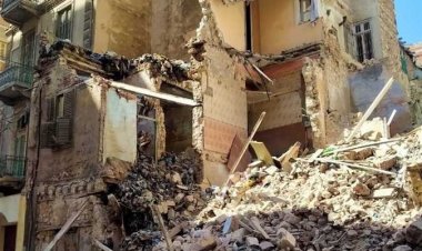 انهيار أجزاء من عقار قديم في حي الجمرك بالإسكندرية