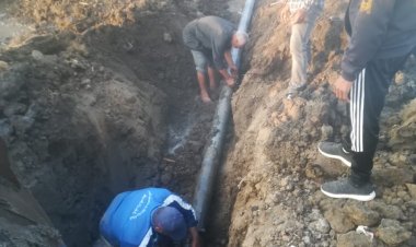 حملات نظافة وإصلاح خط مياه وإزالة إشغالات وتعديات على أراضى بكفر الشيخ