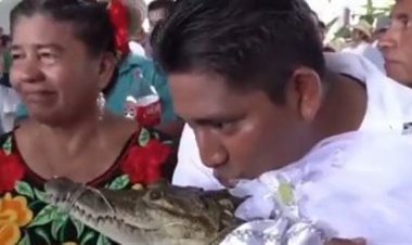 عمدة مكسيكي يتزوج من تمساح (اعرف الحكاية)