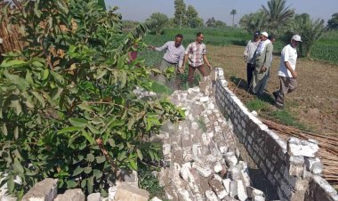 إزالة 23 حالة تعد فى 5  مراكز بالمنيا