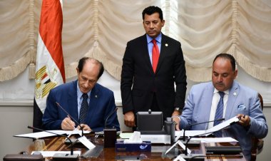 أشرف صبحى: البروتوكول يساهم فى تحسين الخدمات الصحية المقدمة للرياضيين