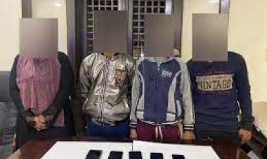سقوط أخطر تشكيل عصابى بعد سرقتهم 11هاتف محمول بالزاوية الحمراء 