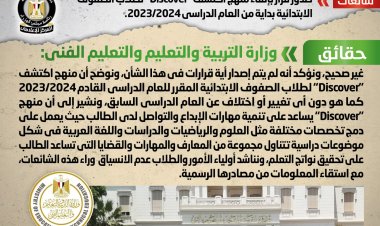 ننشر حقيقة إلغاء منهج «اكتشف - Discover» لطلاب الصفوف الإبتدائية
