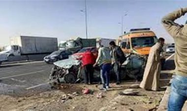 مصرع 3 أشخاص في حادث تصادم بطريق إسكندرية الصحراوي في أكتوبر 
