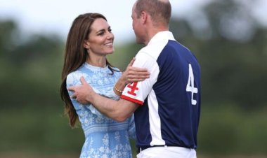 رومانسية وتناغم بين الأمير ويليام وزوجته كيت في كأس بولو الخيري