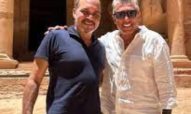 الأمير علي بن الحسين  يتجول في مدينة البتراء الوردية