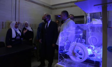 محافظ كفر الشيخ  يتفقد مستشفى دسوق العام ويطمئن على الأطفال